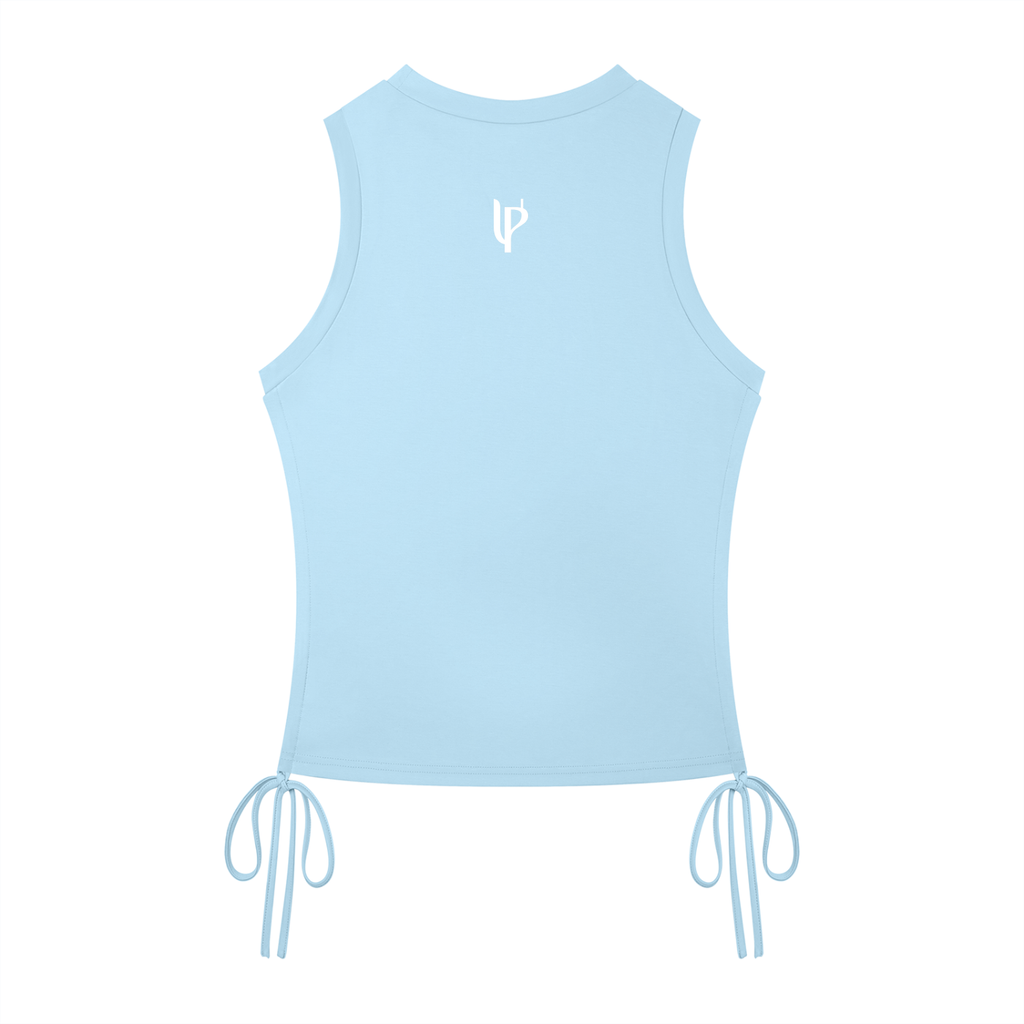UPOPN Side-Ruched Drawstring Tank