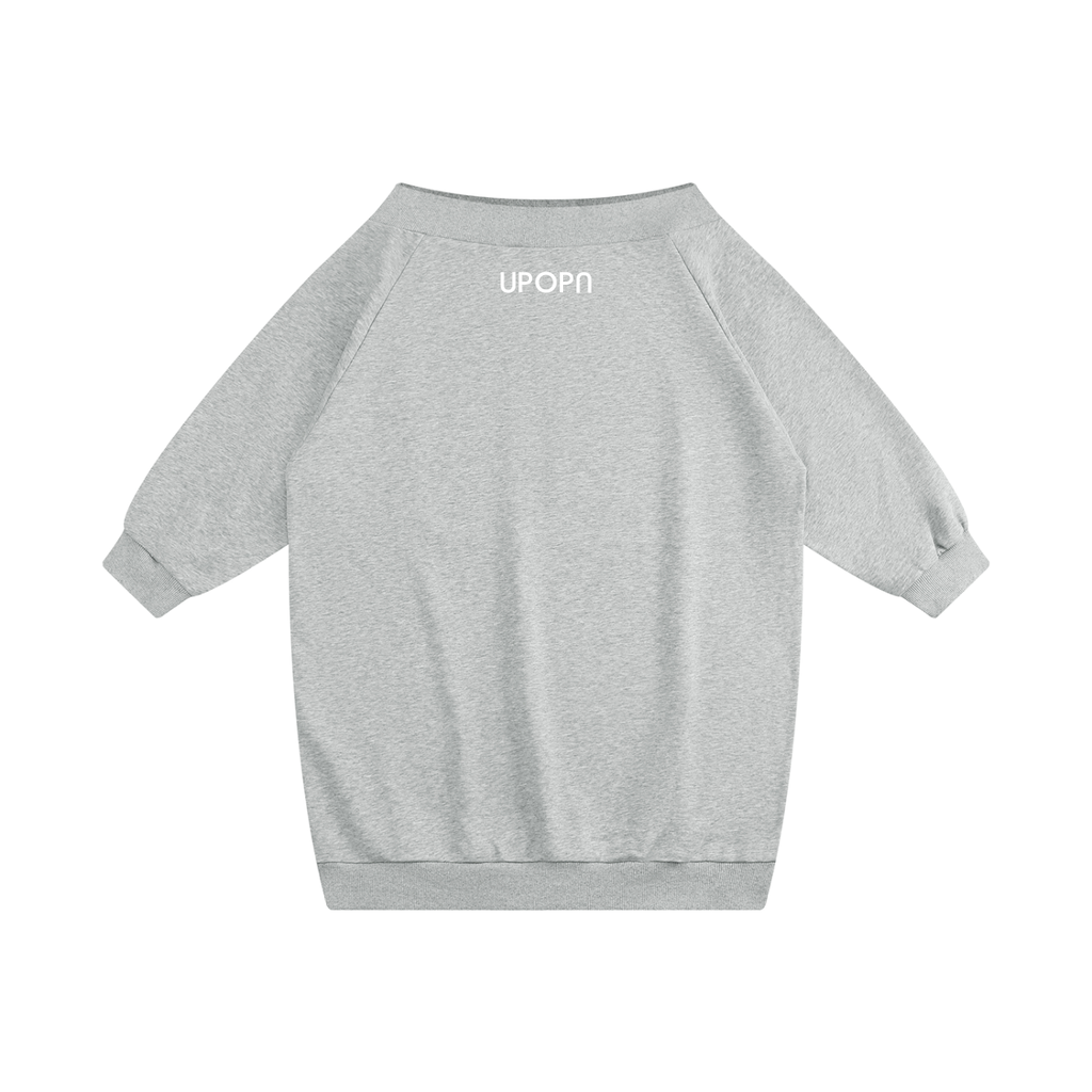 UPOPN Off-Shoulder Sweatshirt Dress