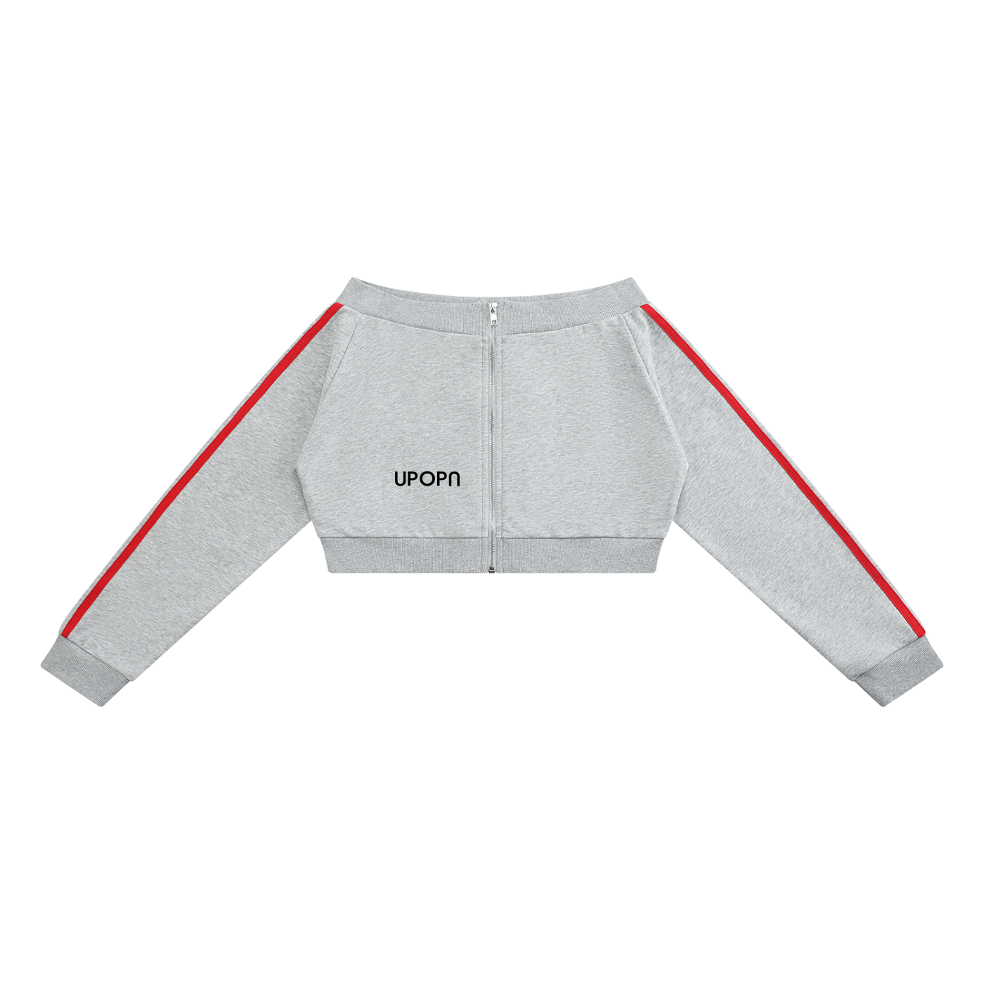 Women's Off-Shoulder Full Zip Hoodie