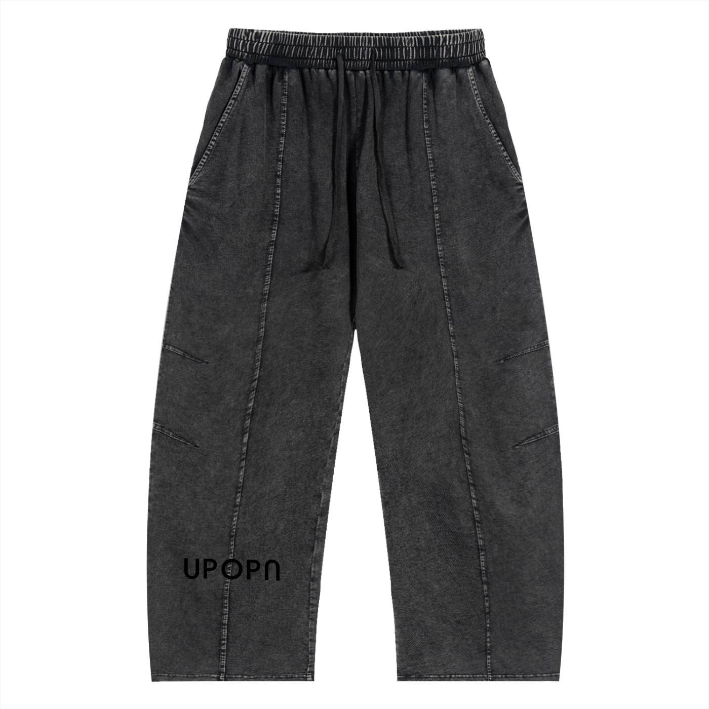 UPOPN Lowkey Drawstring Pant — Washed Obsidian