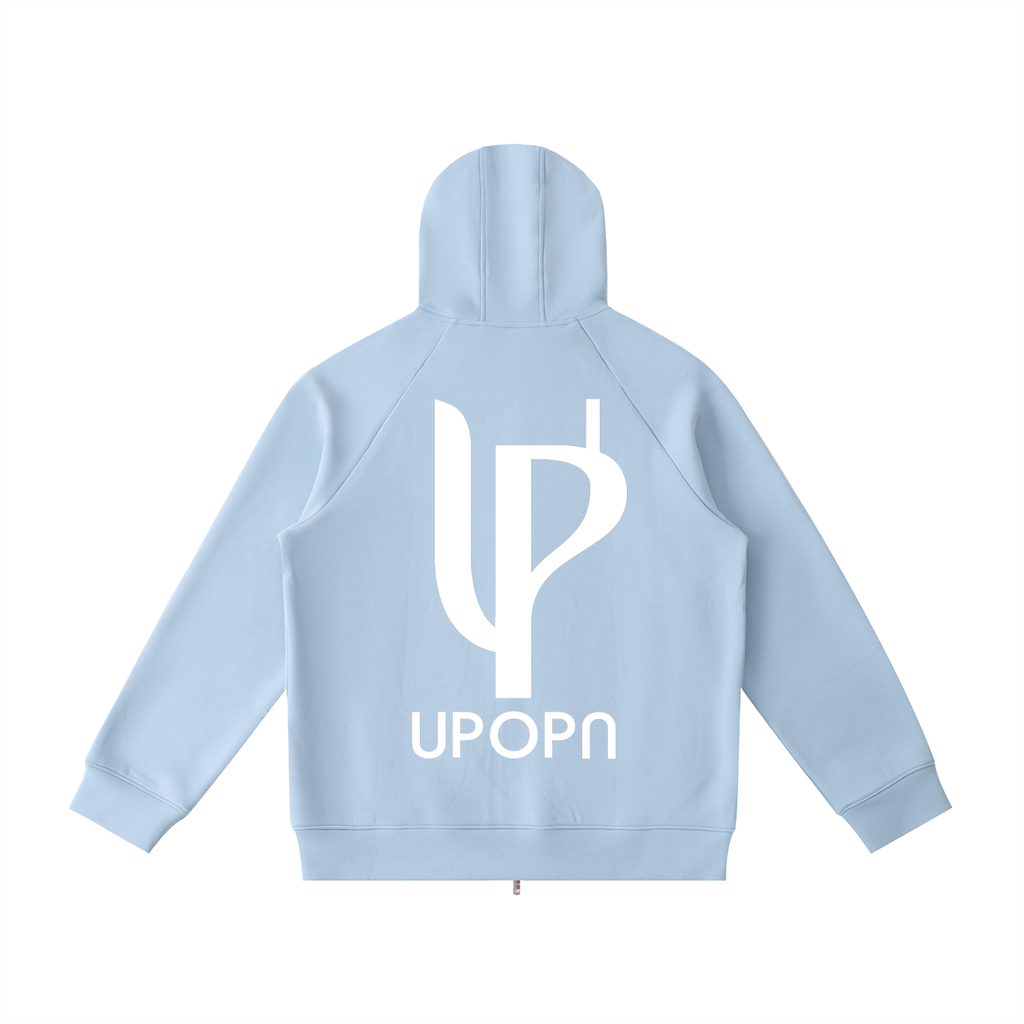 Heavyweight Raglan Sleeve Zip Hoodie