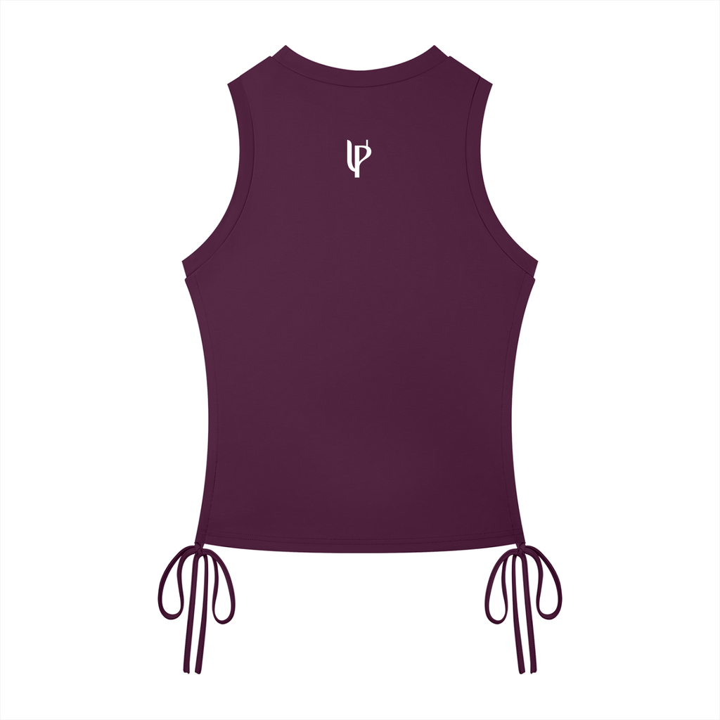 UPOPN Side-Ruched Drawstring Tank