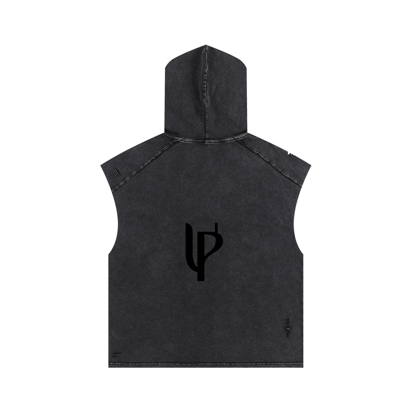 UPOPN Lowkey Hooded Tank — Washed Obsidian