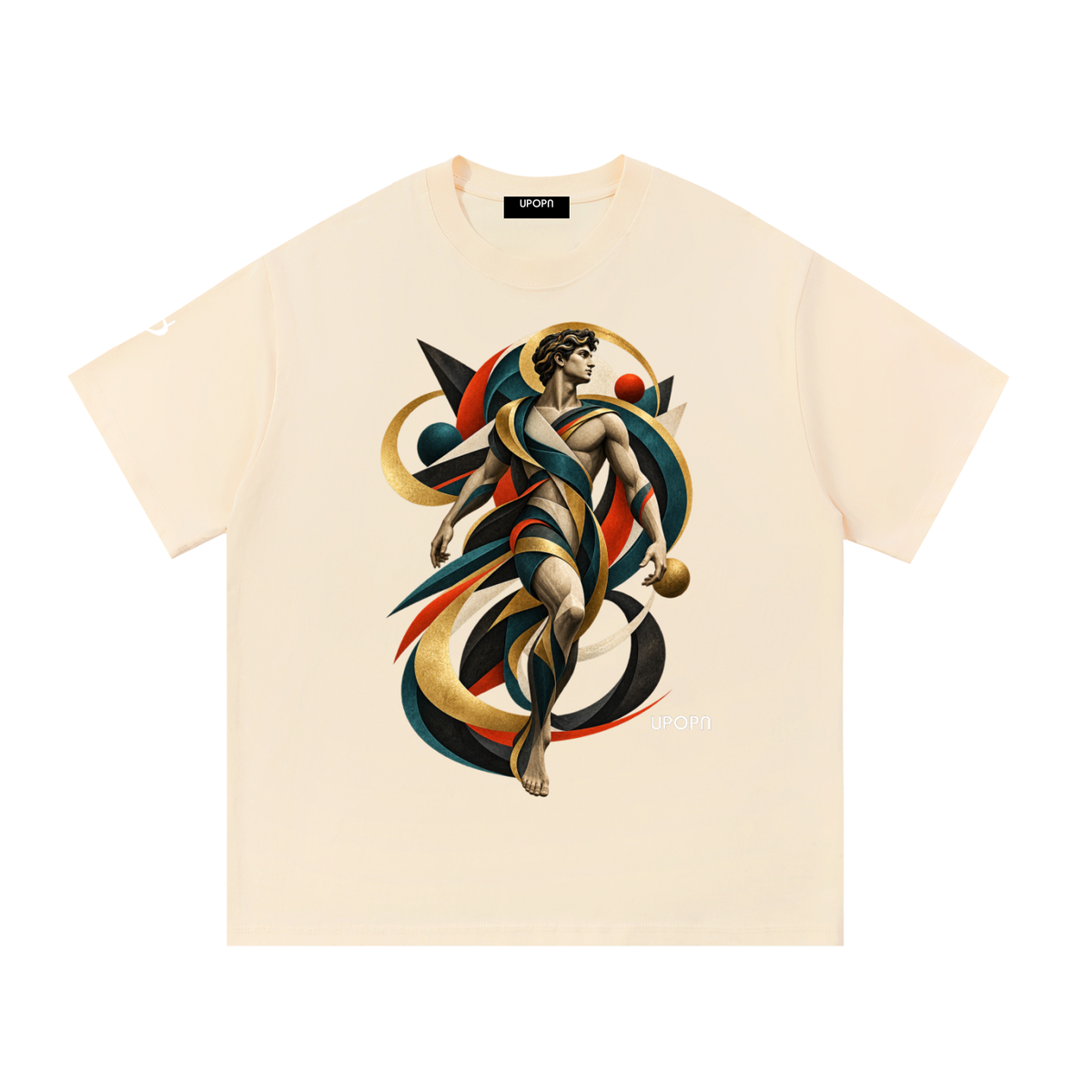 UPOPN Prism Messenger Art Edition Tee — Core Spectrum — garment view 3