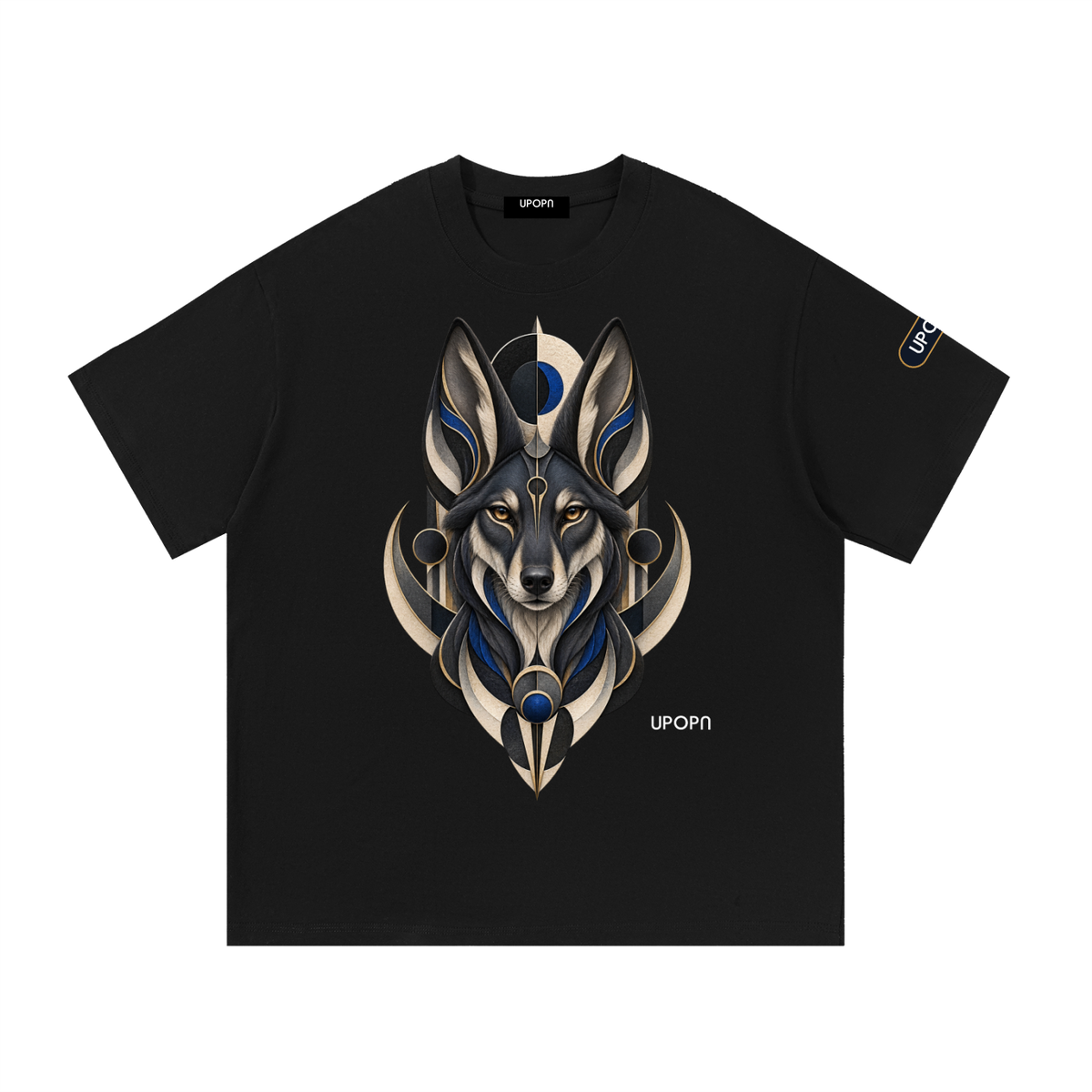 UPOPN Cobalt Eclipse Guardian Art Edition Tee — Quiet Cobalt — garment view 1
