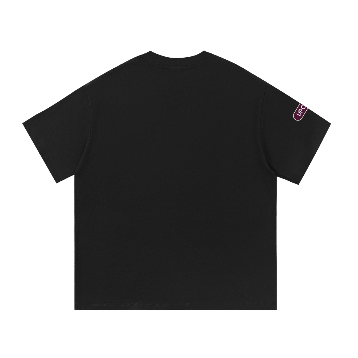 UPOPN Velvet Mirror Sisters Art Edition Tee — Plum Reflection — garment view 2