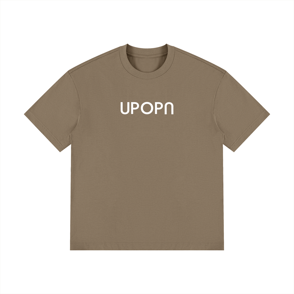 UPOPN Drop-Shoulder Cotton Tee