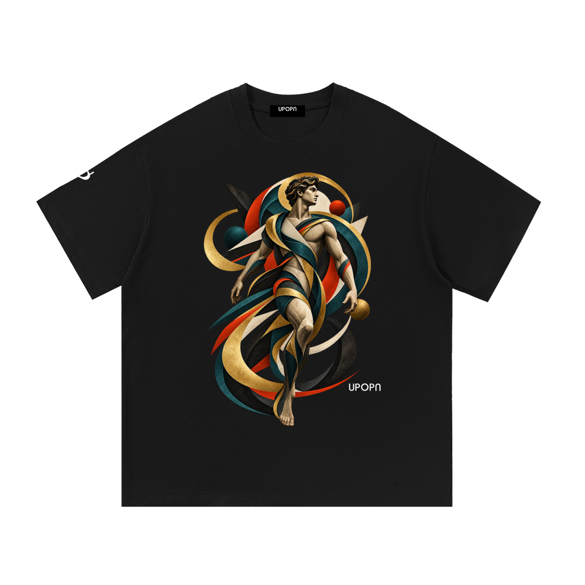 UPOPN Prism Messenger Art Edition Tee — Core Spectrum — garment view 1