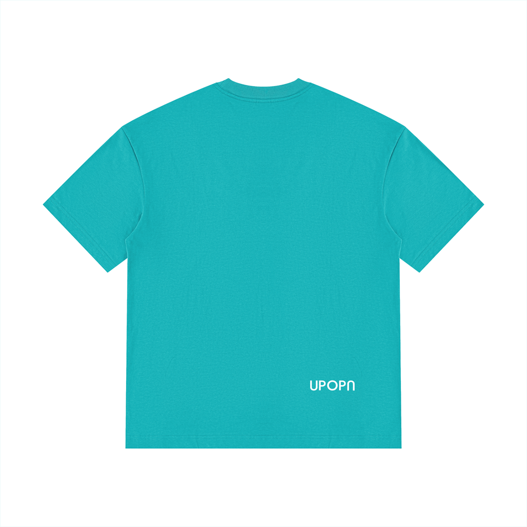 UPOPN Drop-Shoulder Cotton Tee