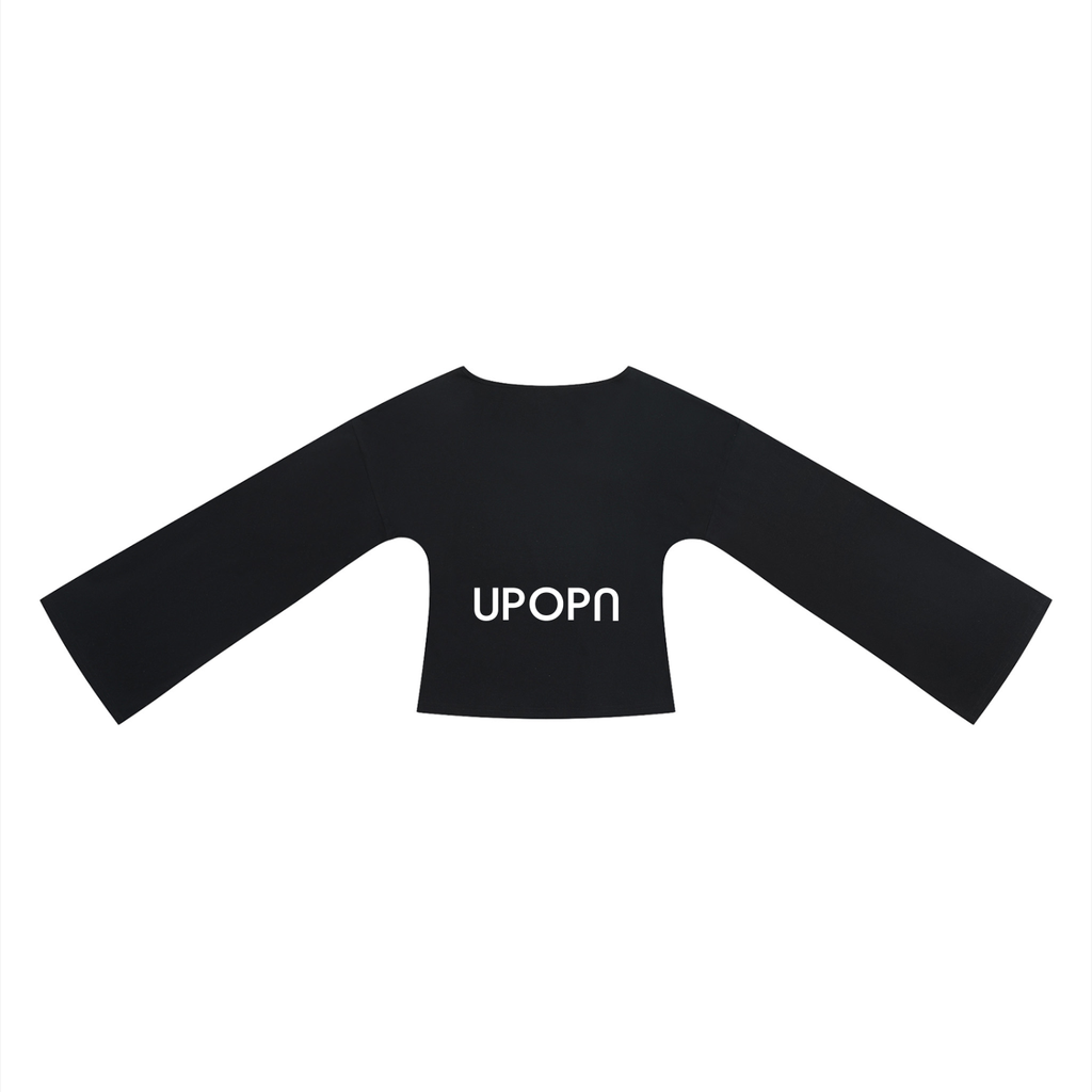 UPOPN Bell-Sleeve Crop Tee