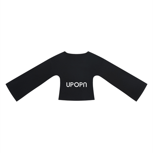 UPOPN Bell-Sleeve Crop Tee
