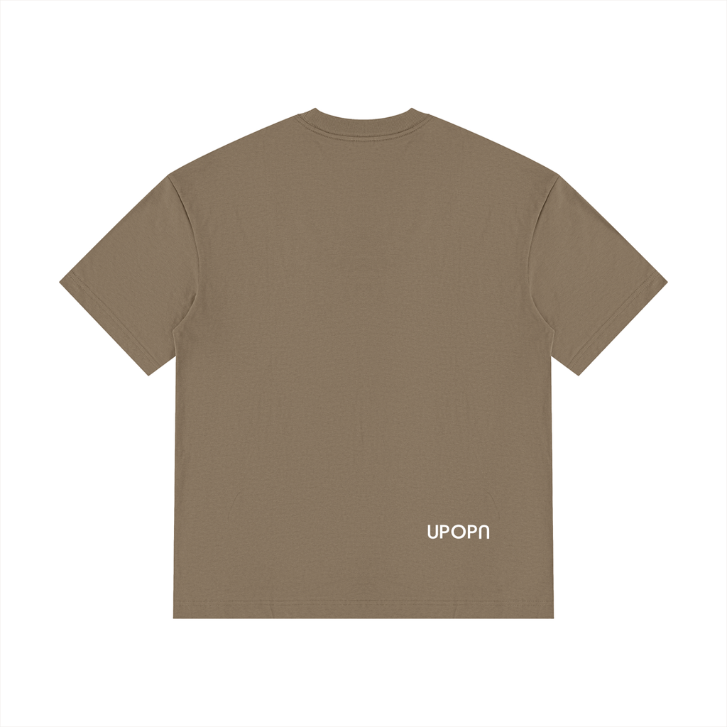 UPOPN Drop-Shoulder Cotton Tee