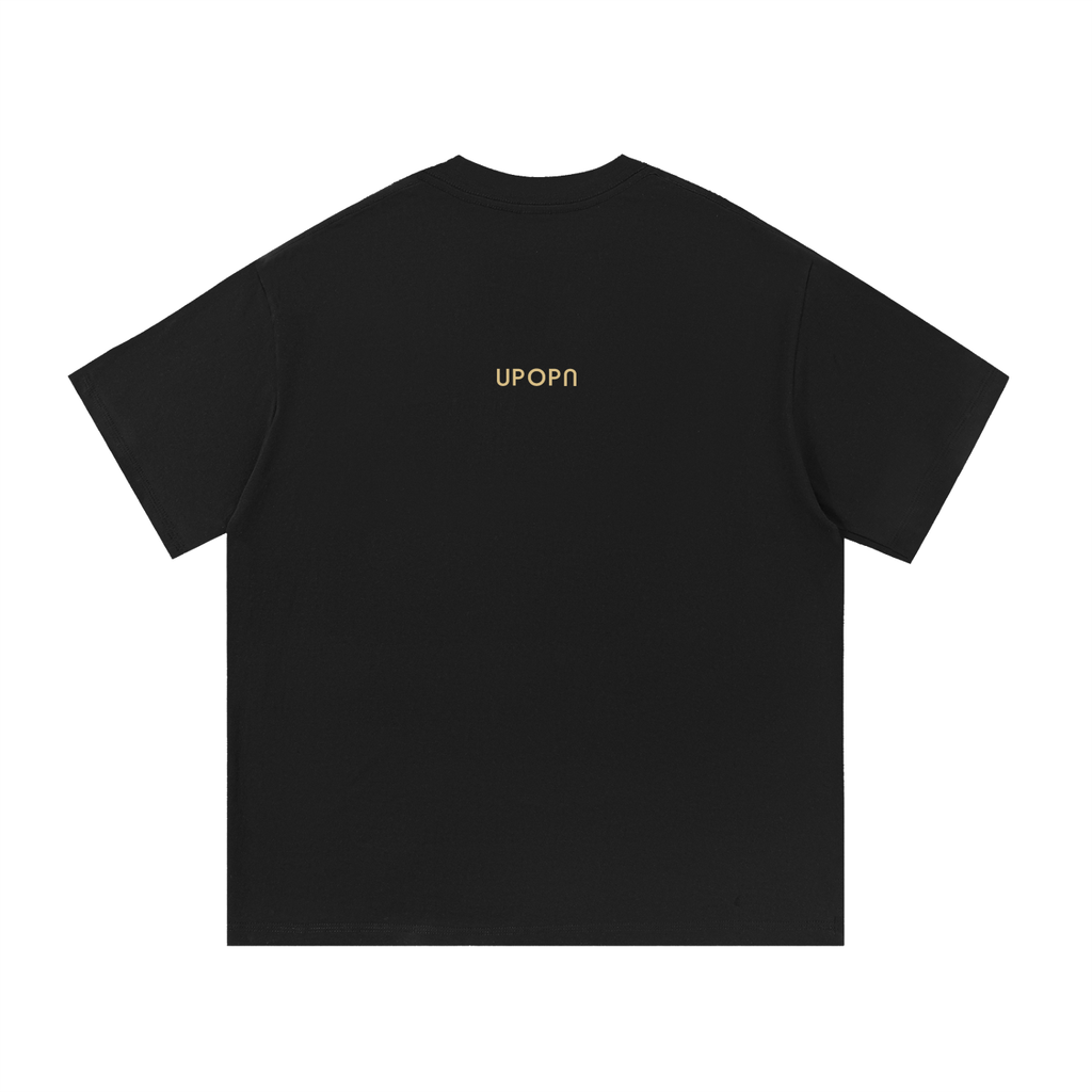 UPOPN Cobalt Arc Lynx Art Tee — Runway Bestiary Edition — garment view 2