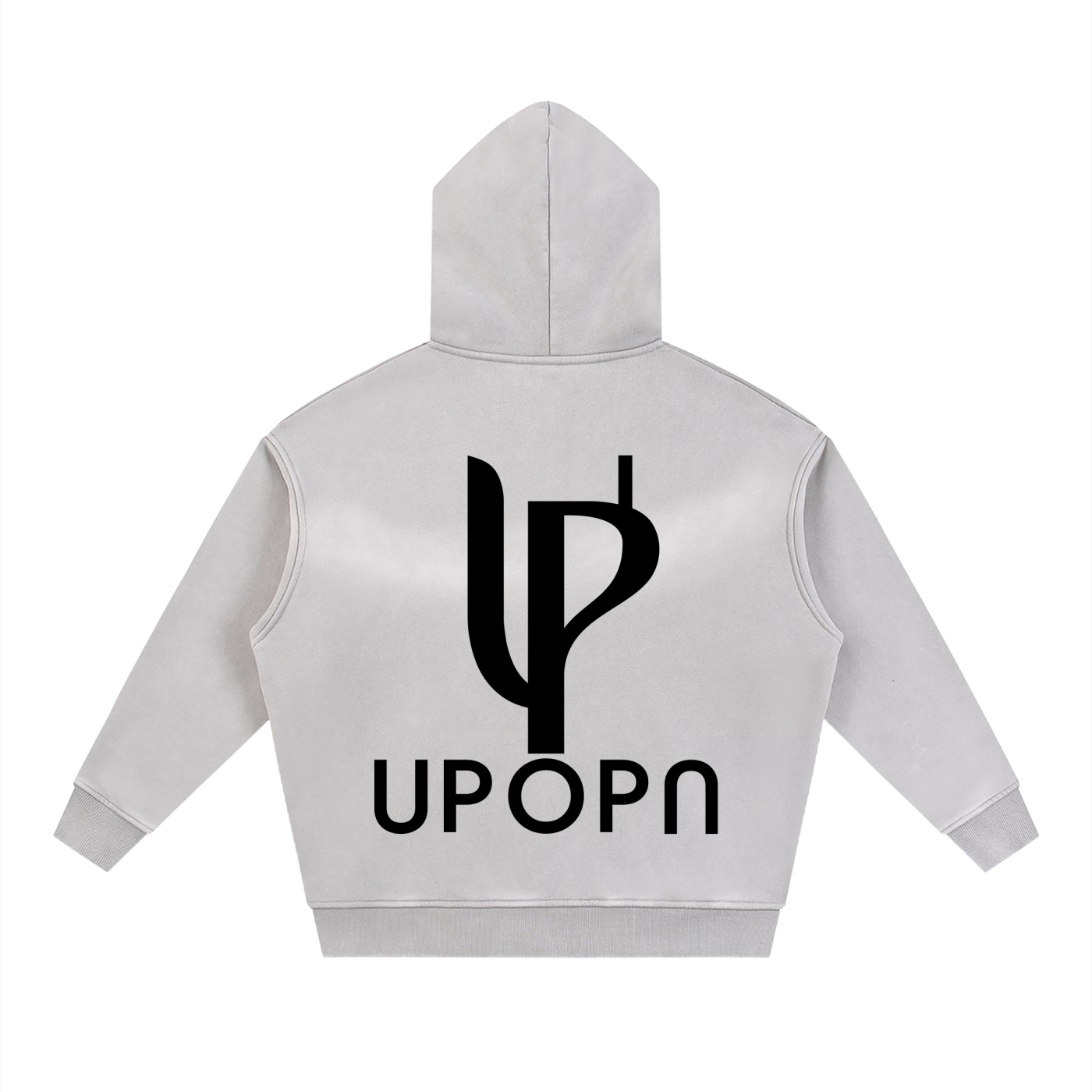 Sunfade Two-way Zipper Boxy Fleece Hoodie