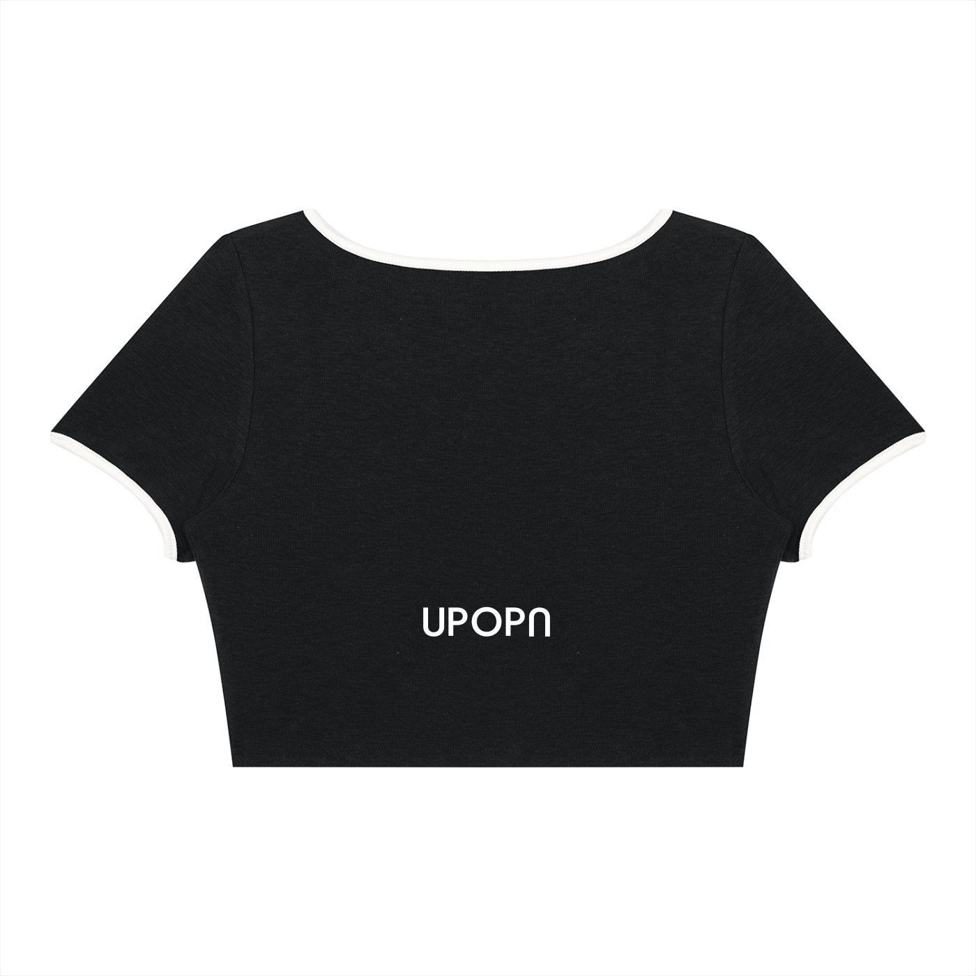 UPOPN Women's Color Block Crop T-Shirt