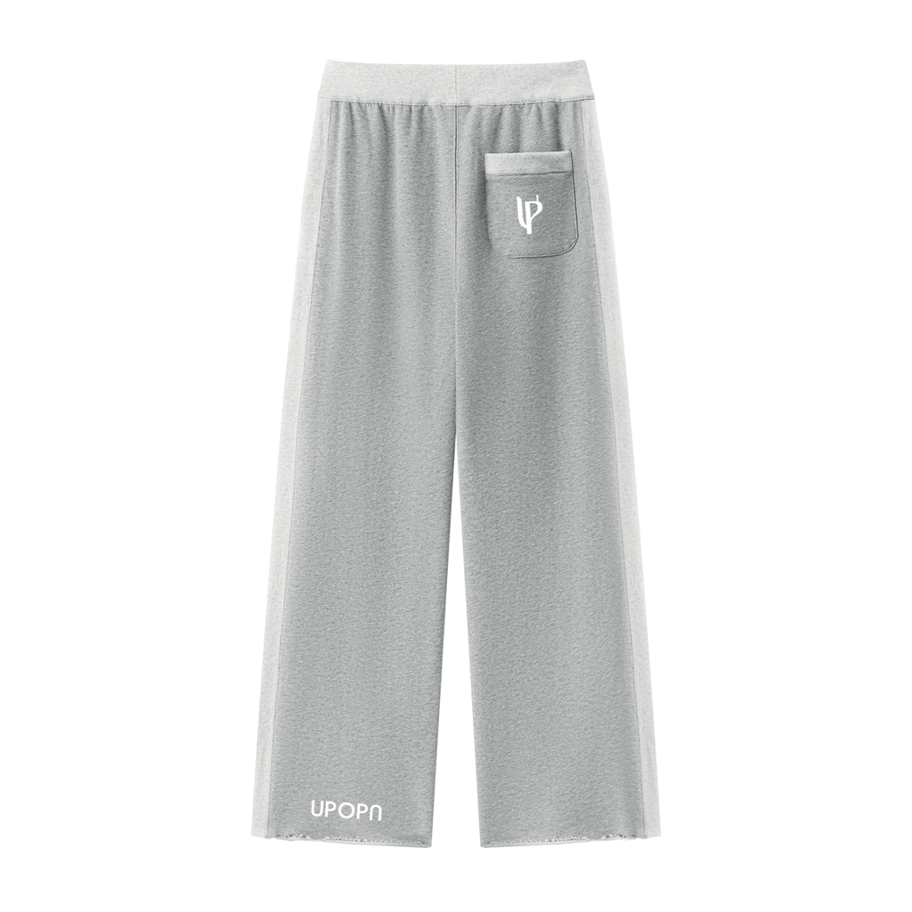 UPOPN Color-Block Raw-Hem Sweatpant
