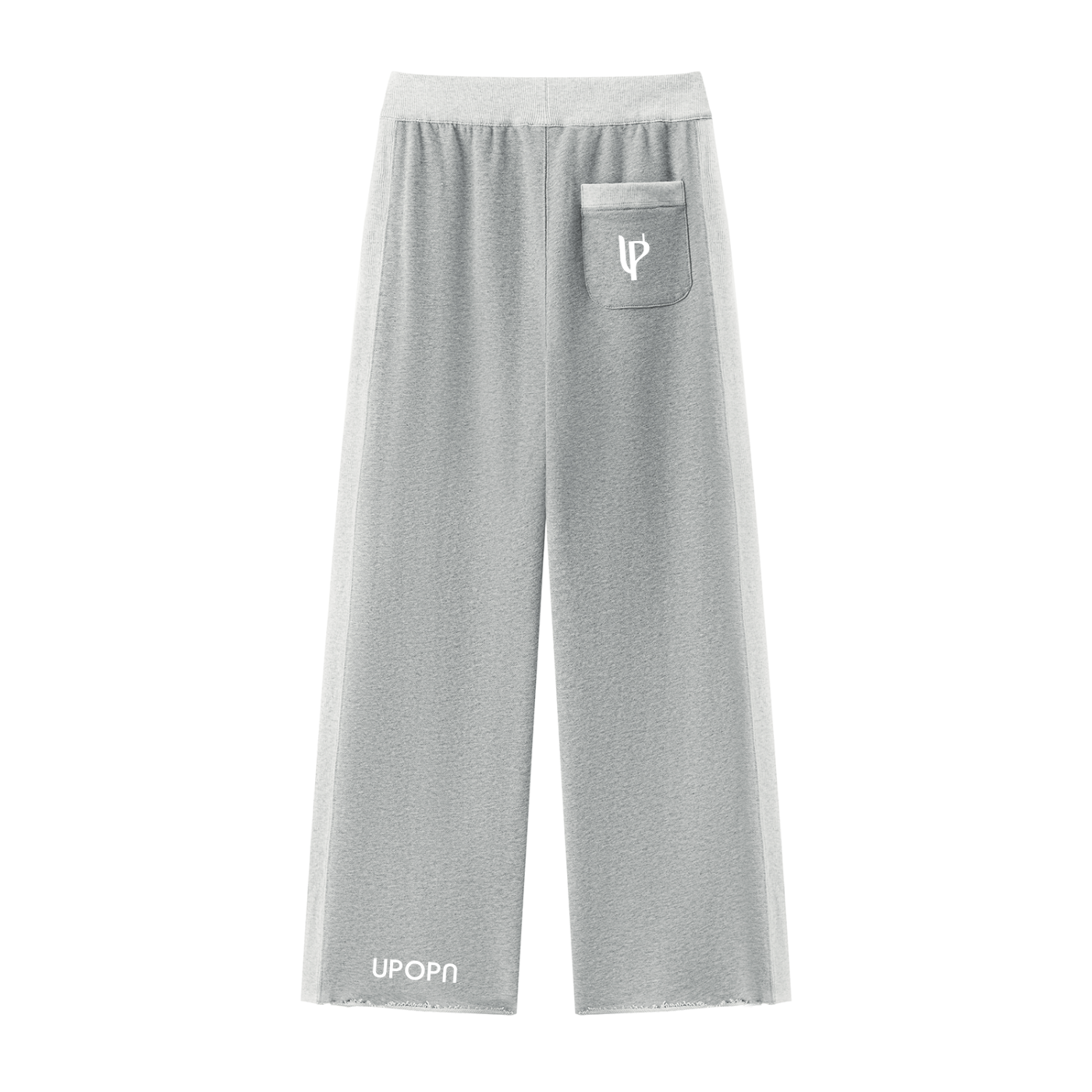 UPOPN Color-Block Raw-Hem Sweatpant