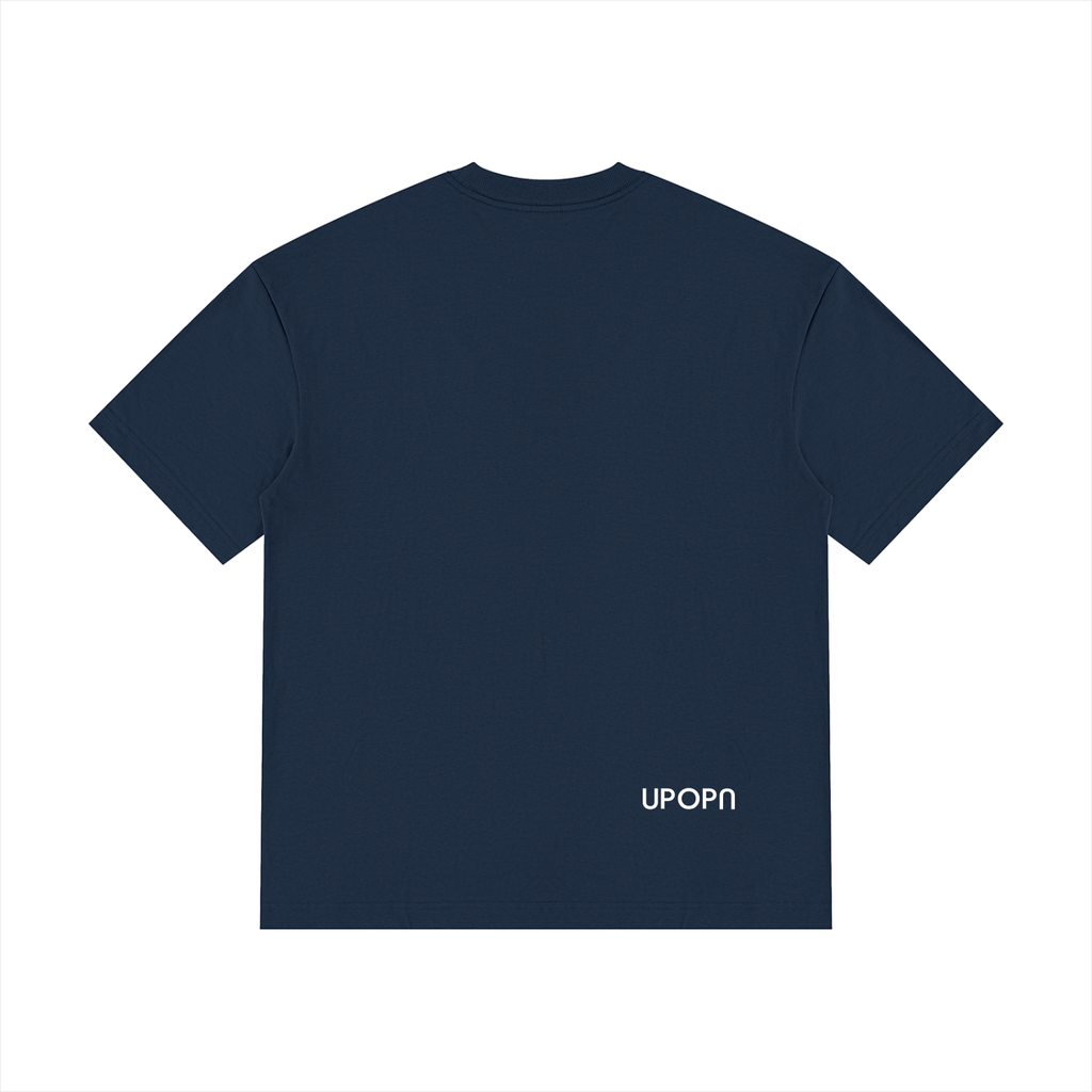 UPOPN Drop-Shoulder Cotton Tee