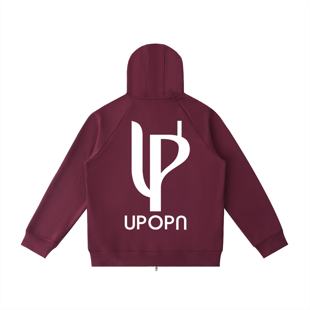 Heavyweight Raglan Sleeve Zip Hoodie
