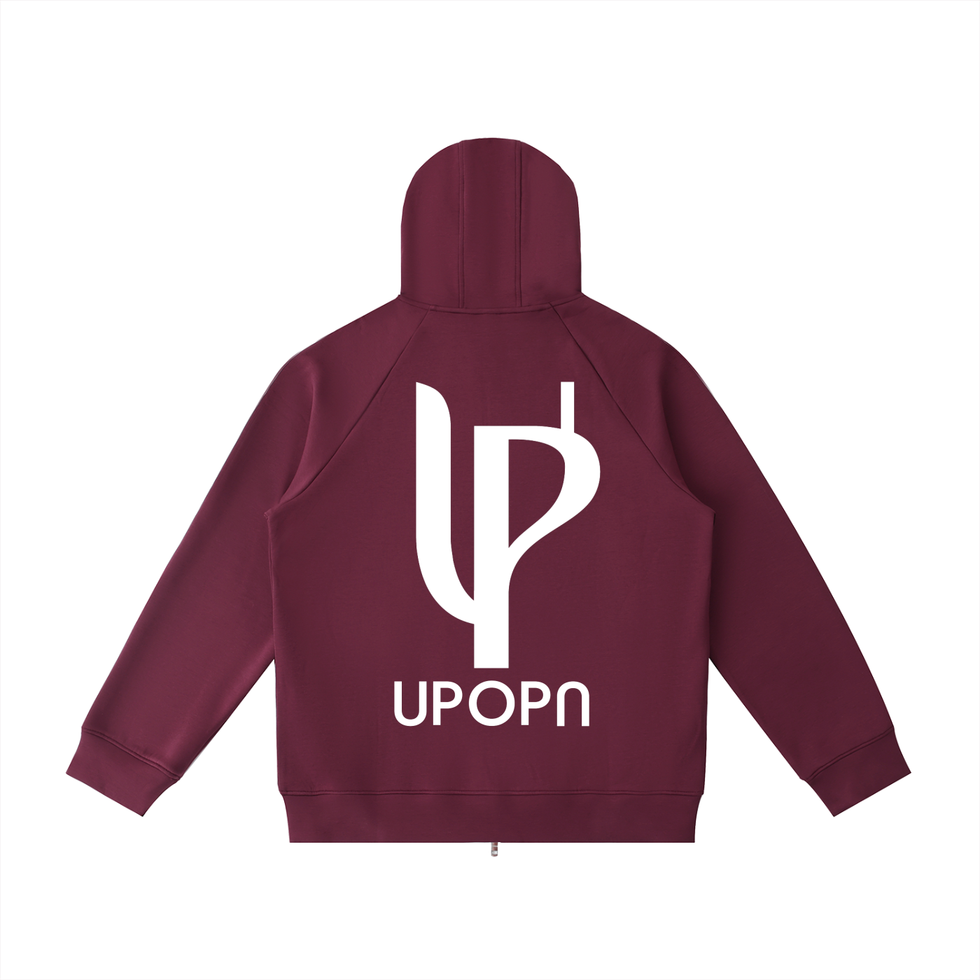 Heavyweight Raglan Sleeve Zip Hoodie