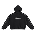 UPOPN Piped Boxy Fleece Hoodie