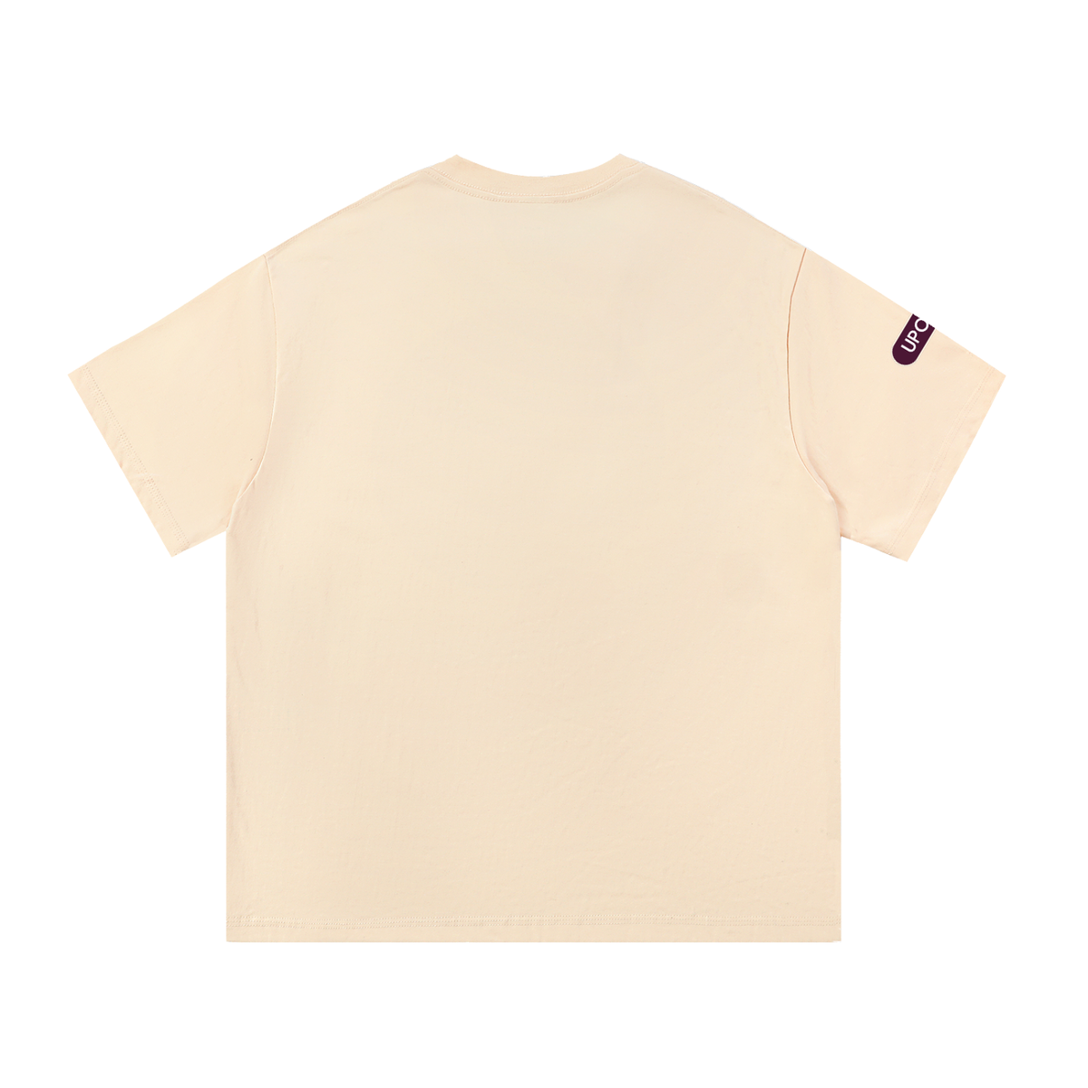 UPOPN Velvet Mirror Sisters Art Edition Tee — Plum Reflection — garment view 4