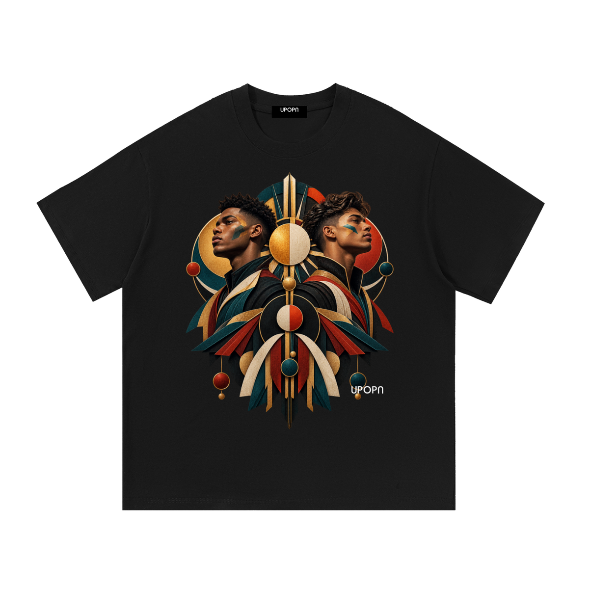 UPOPN Solar Sentinel Art Edition Tee — Core Spectrum — garment view 1