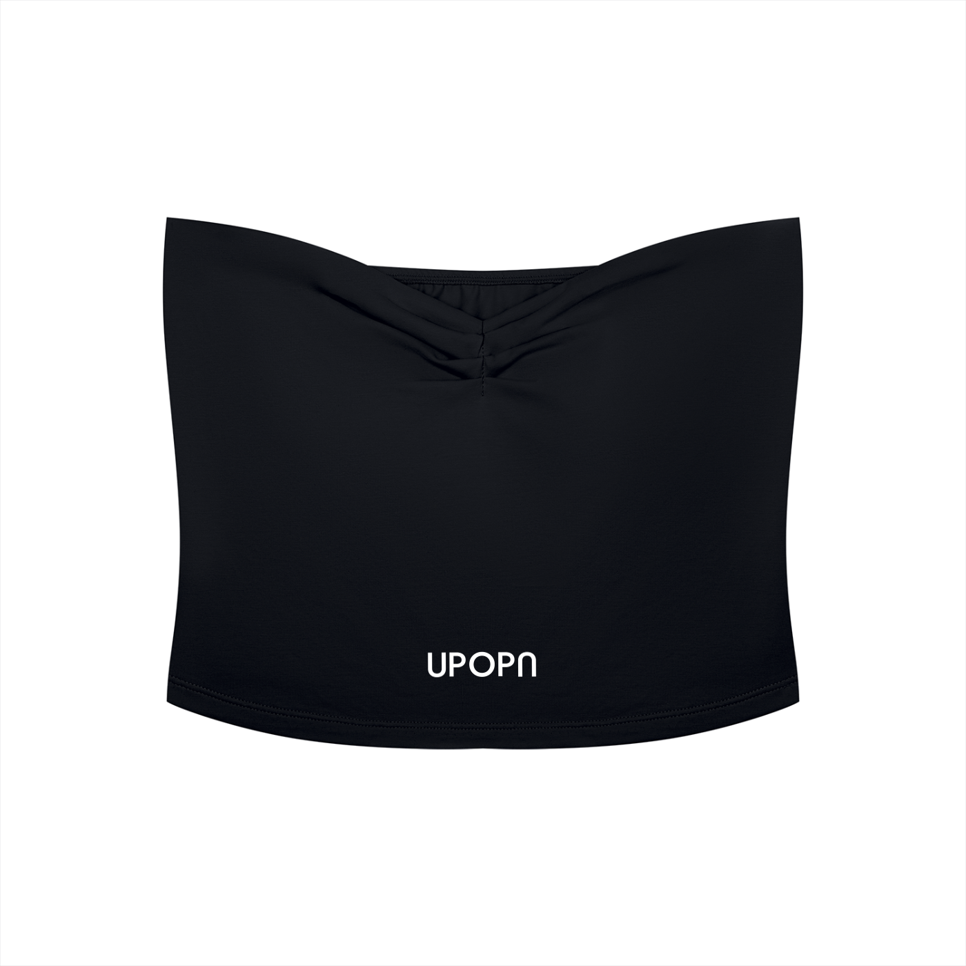 Women's Ruched Cropped Tube Top