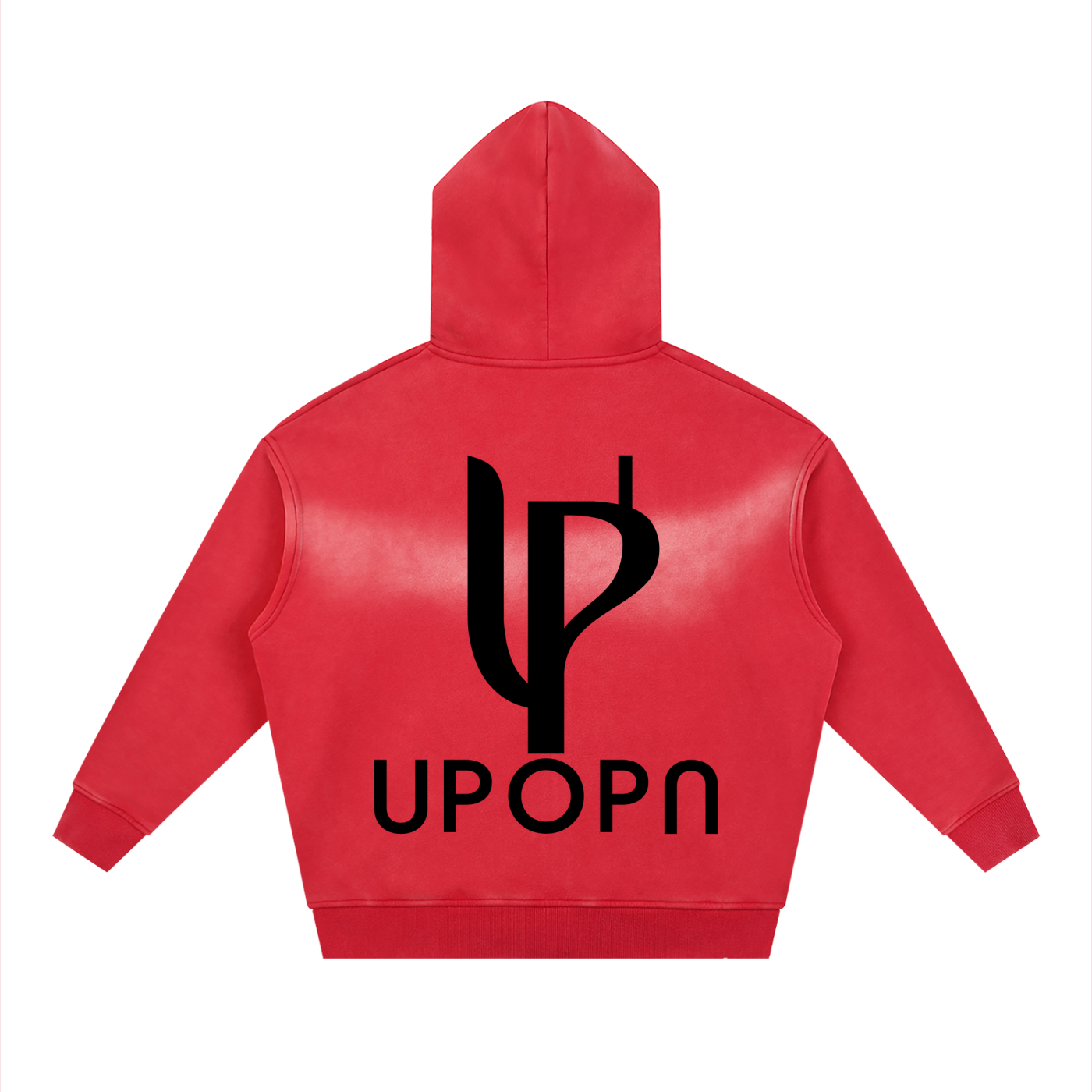 Sunfade Two-way Zipper Boxy Fleece Hoodie