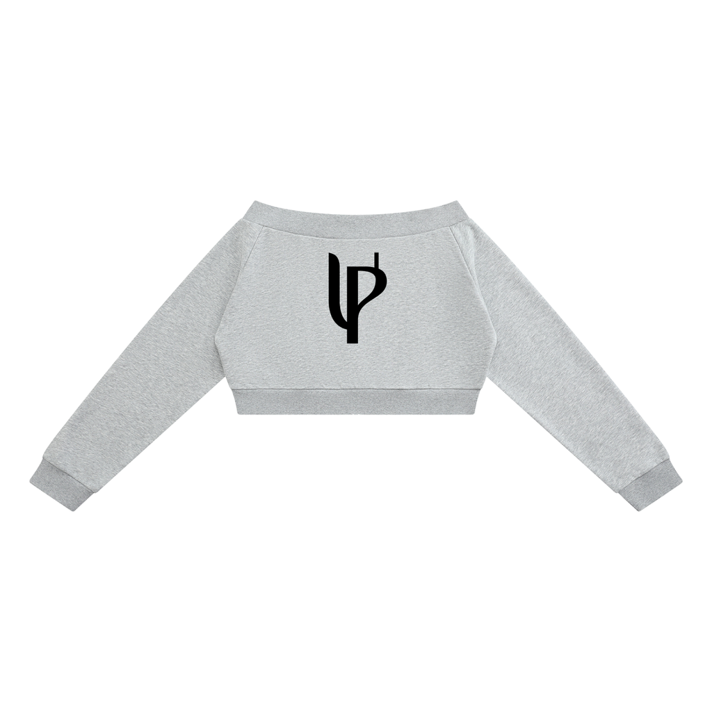 Women's Off-Shoulder Full Zip Hoodie