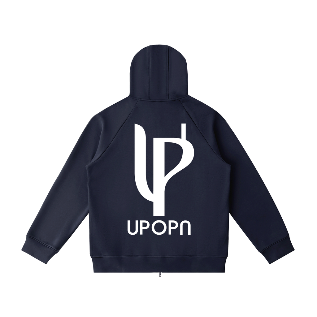 Heavyweight Raglan Sleeve Zip Hoodie