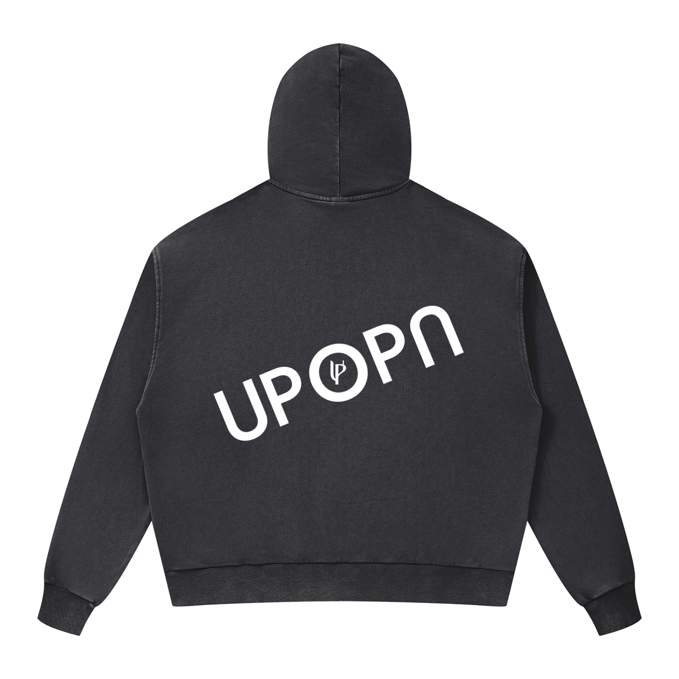 Unisex Mineral Wash Boxy Full Zip Hoodie