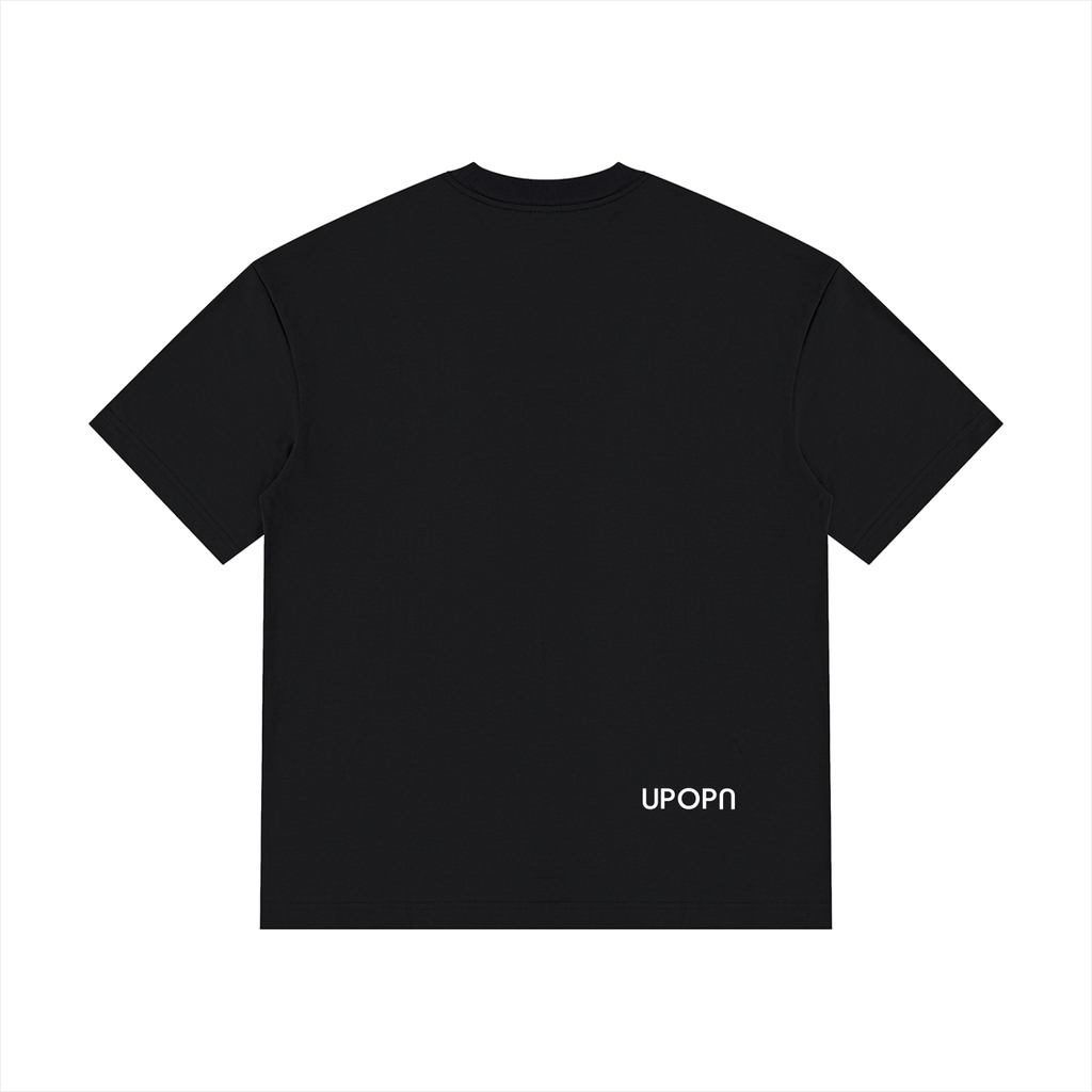 UPOPN Drop-Shoulder Cotton Tee