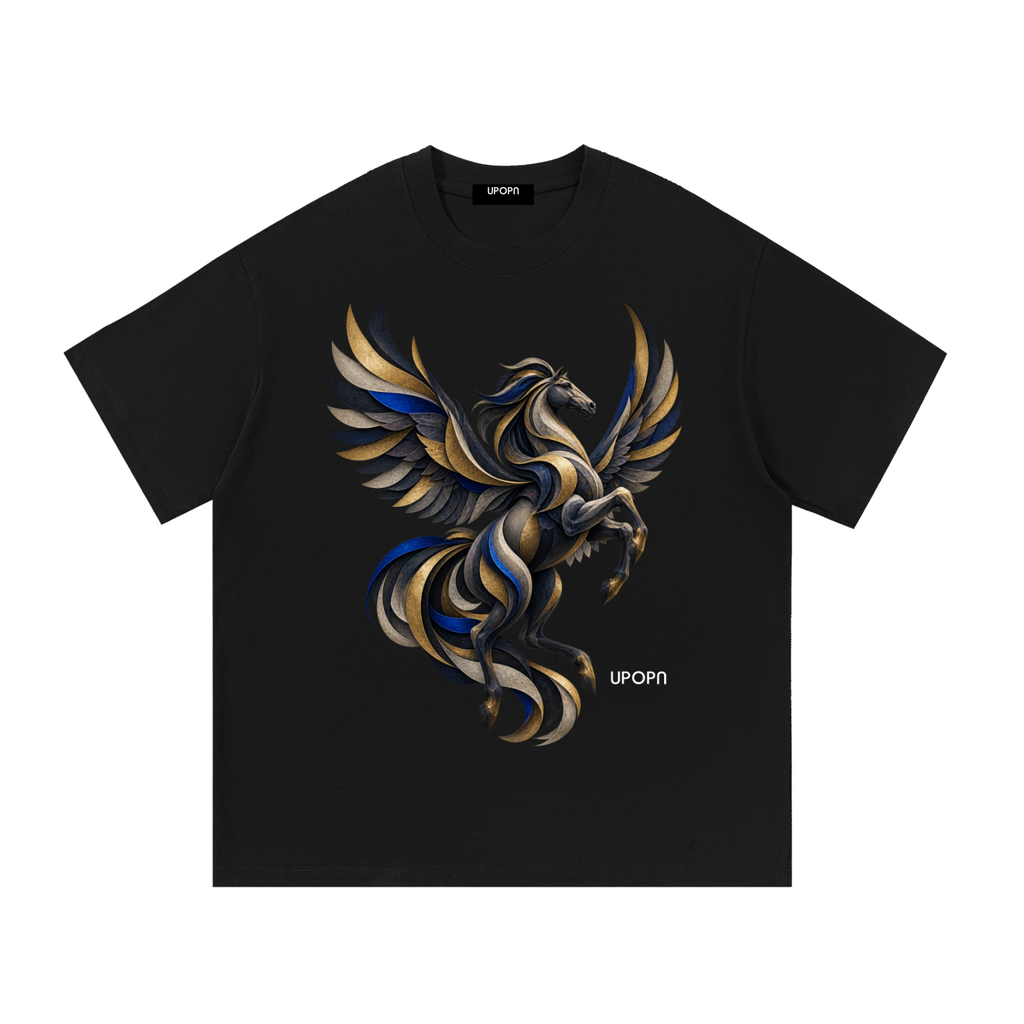 UPOPN Winged Horizon Art Edition Tee — Nocturne Reflection — garment view 1