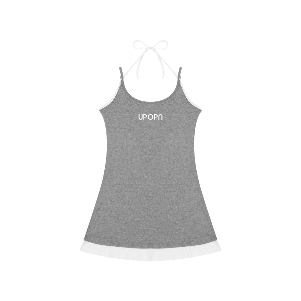 UPOPN Color-Block Sleeveless Dress