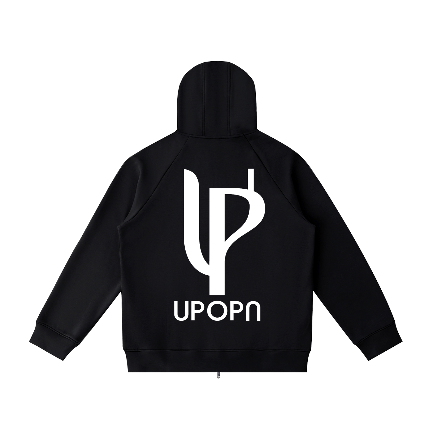 Heavyweight Raglan Sleeve Zip Hoodie