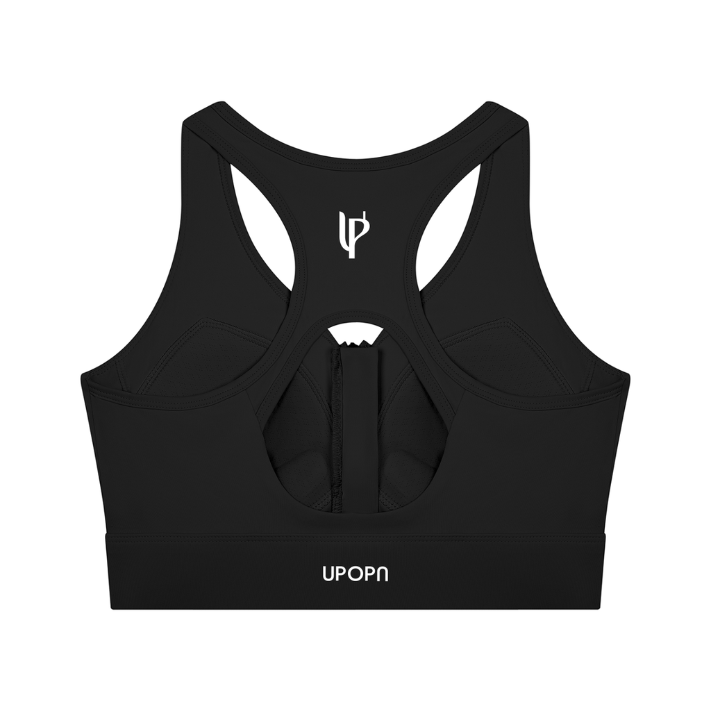 Women’s Cropped Zip Yoga Sports Bra