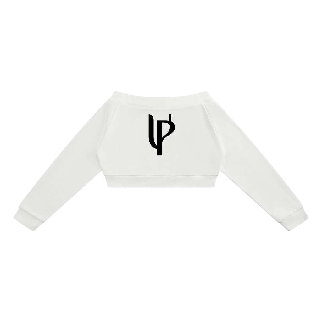 Women's Off-Shoulder Full Zip Hoodie