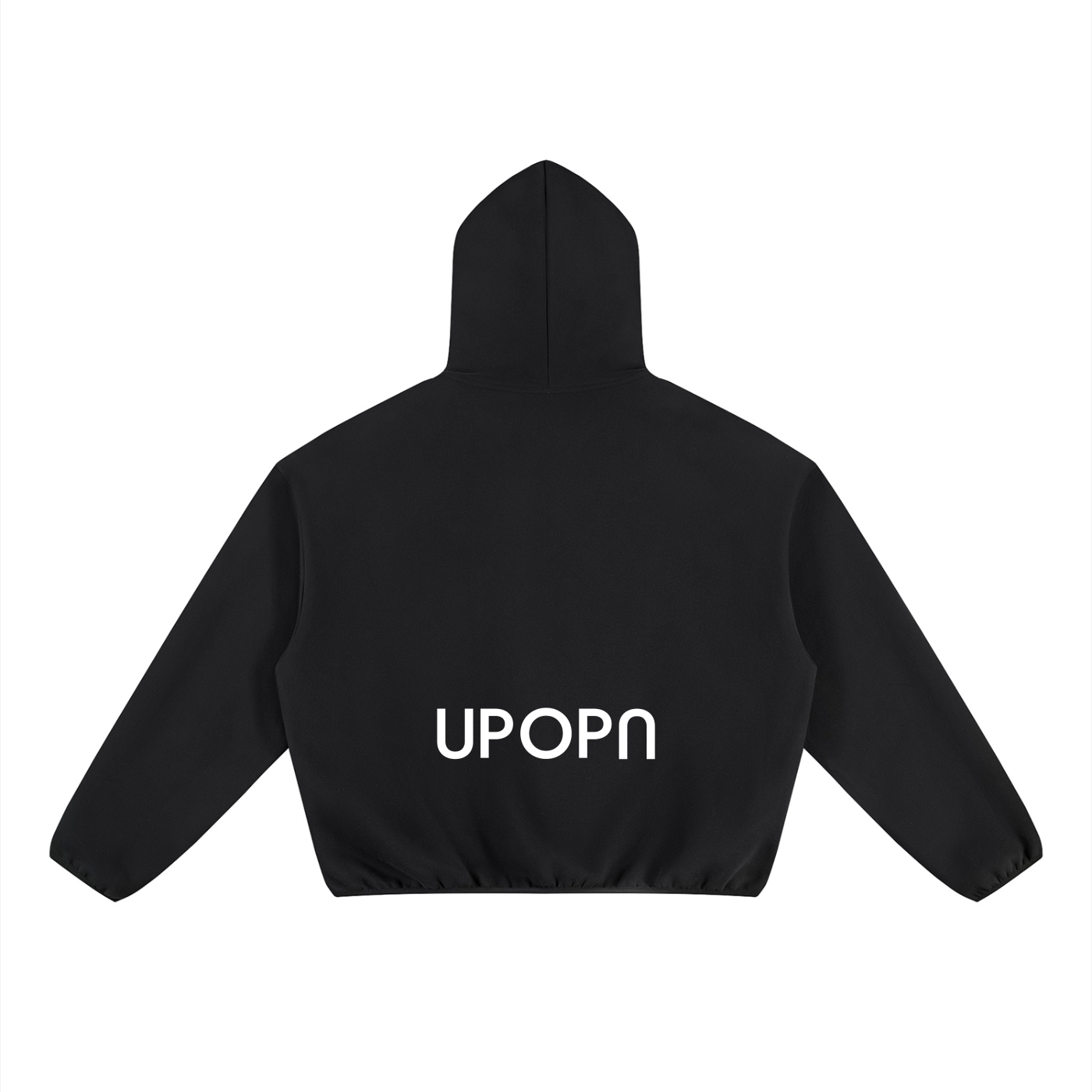 UPOPN Piped Boxy Fleece Hoodie