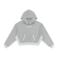 UPOPN Color-Block Cropped Hoodie