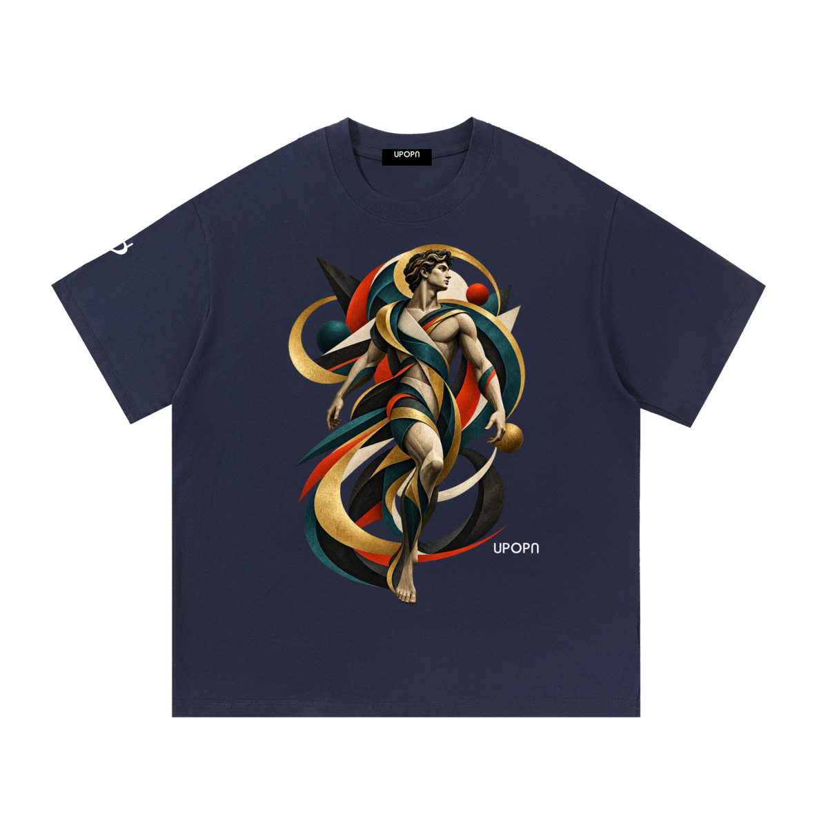 UPOPN Prism Messenger Art Edition Tee — Core Spectrum — garment view 5