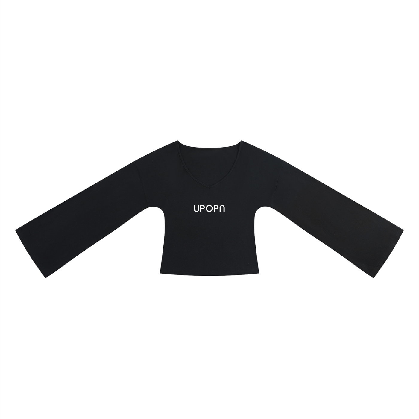 UPOPN Bell-Sleeve Crop Tee