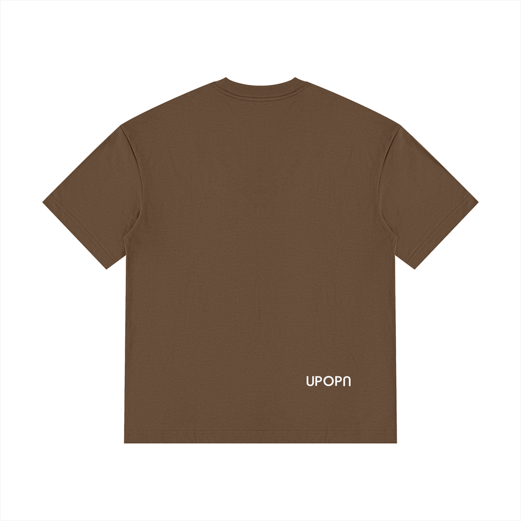 UPOPN Drop-Shoulder Cotton Tee