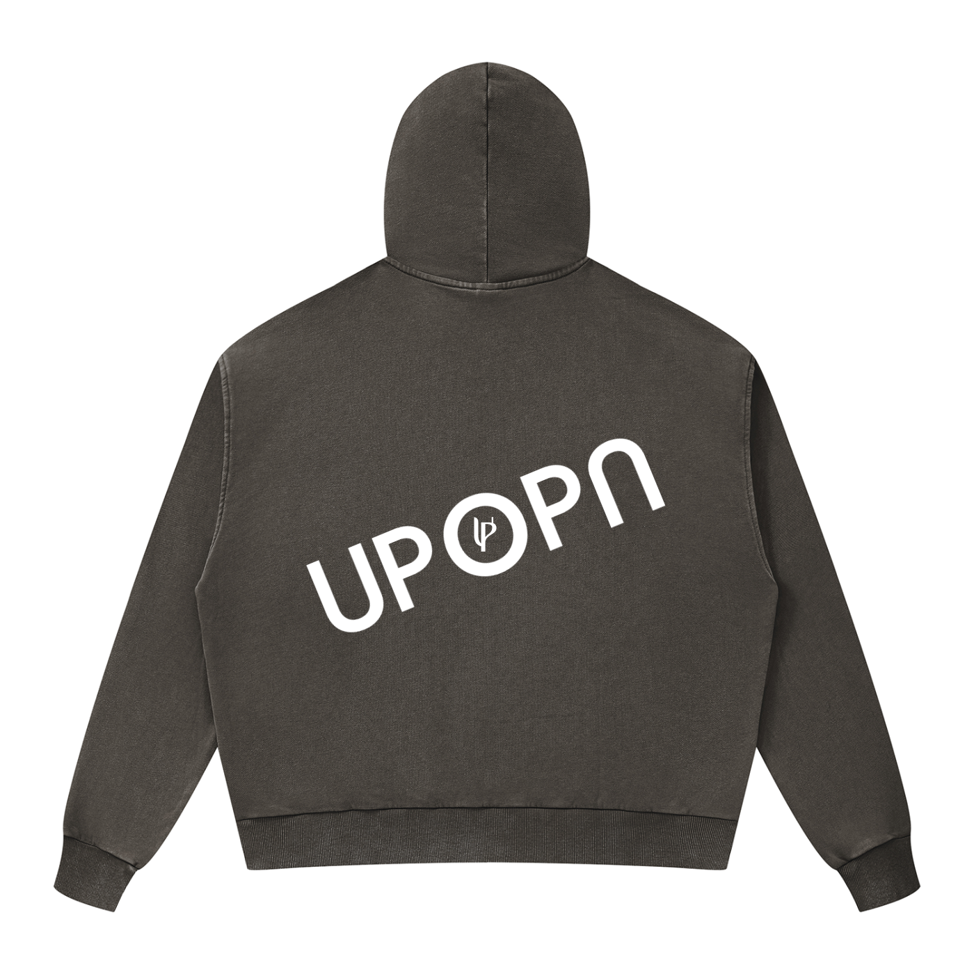 Unisex Mineral Wash Boxy Full Zip Hoodie