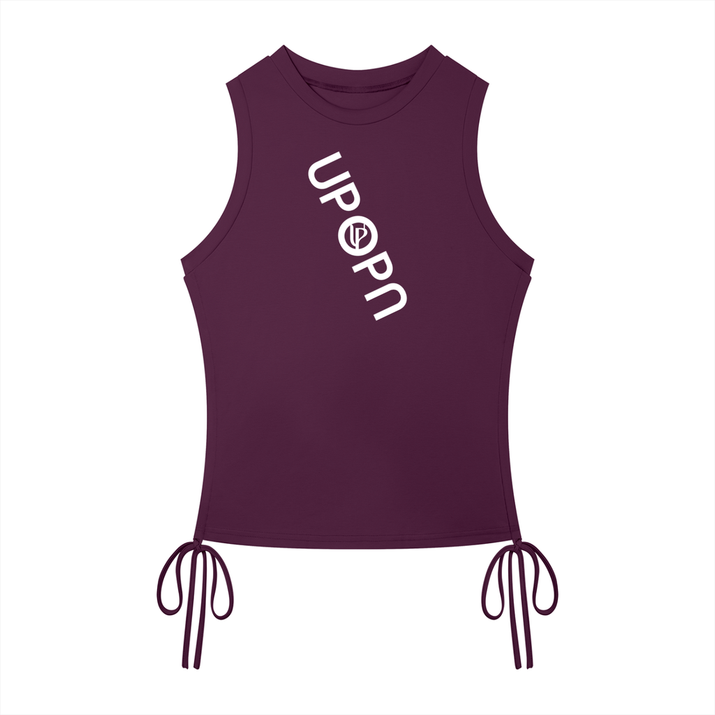 UPOPN Side-Ruched Drawstring Tank