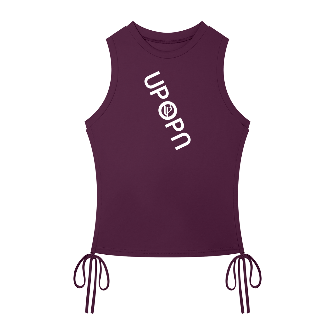 UPOPN Side-Ruched Drawstring Tank