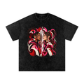 UPOPN Twin Horizon Snow-Wash Art Tee — Core Spectrum — garment view 2