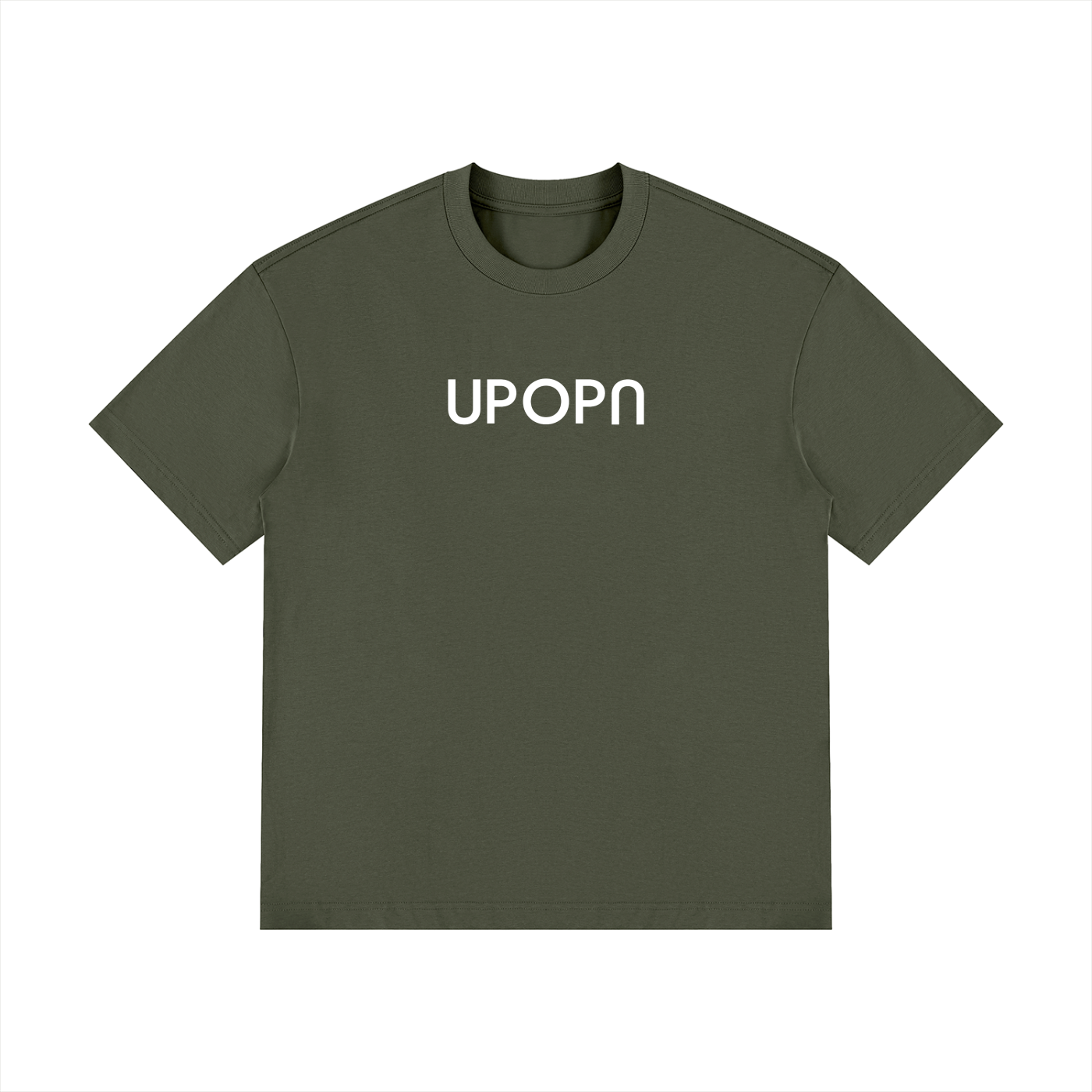 UPOPN Drop-Shoulder Cotton Tee