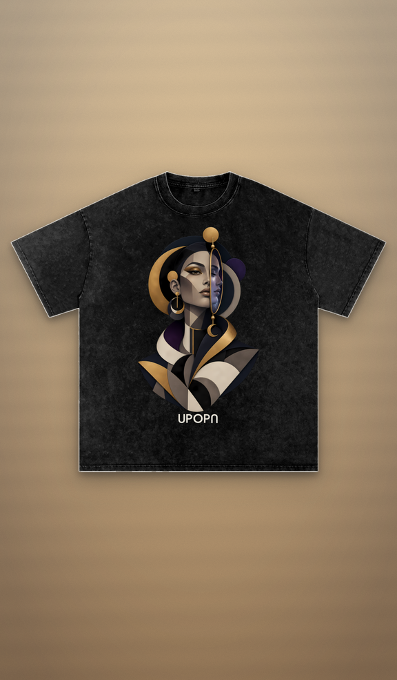UPOPN Echo Meridian Study Tee — Nocturne