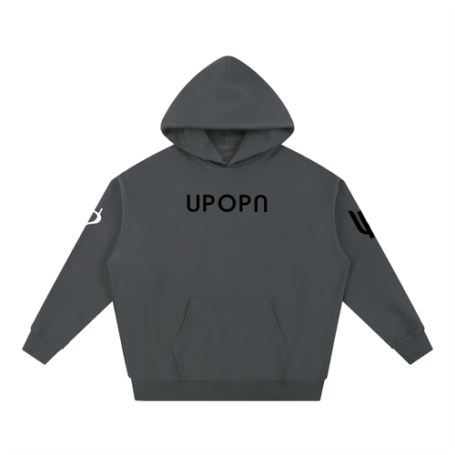 UPOPN Essential Heavyweight Hoodie, front garment view